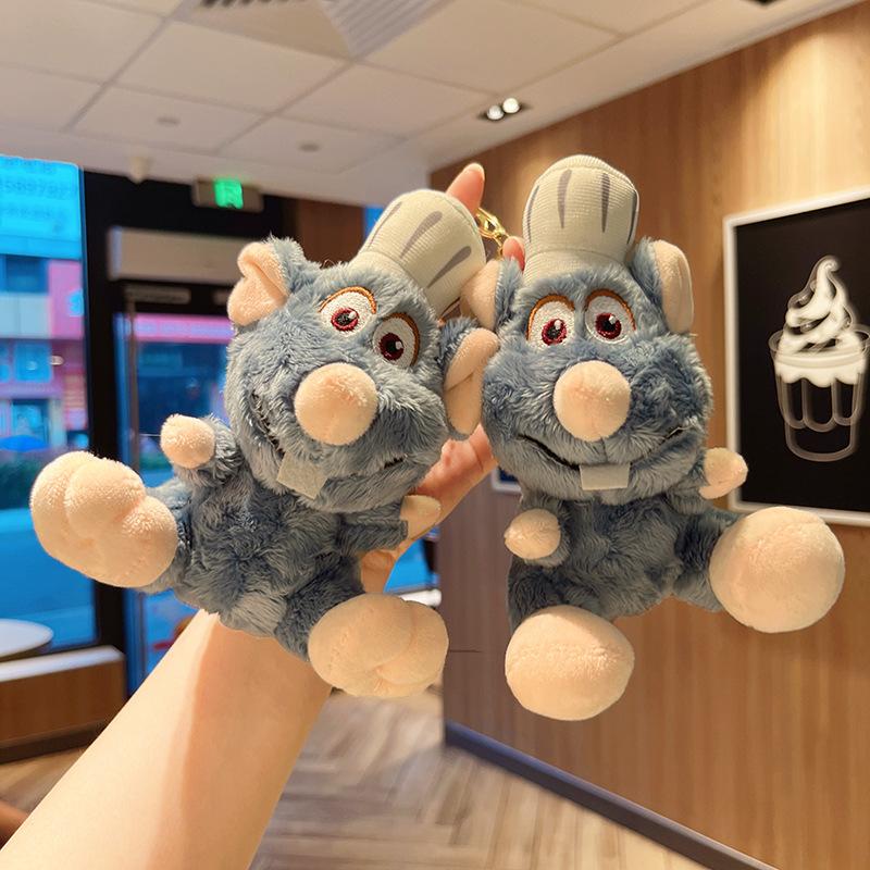 New Cute Cartoon Chef Mouse Plush Pendant Doll Animal Doll Gift Keychain Plush Toy Anime Peripheral