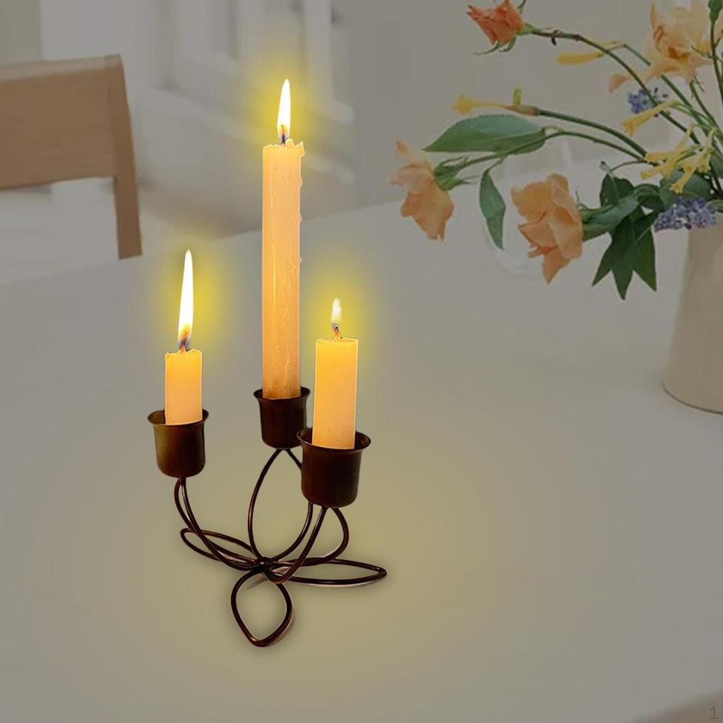 Holder Ornaments Candlestick for Wedding Tea Parties Dining