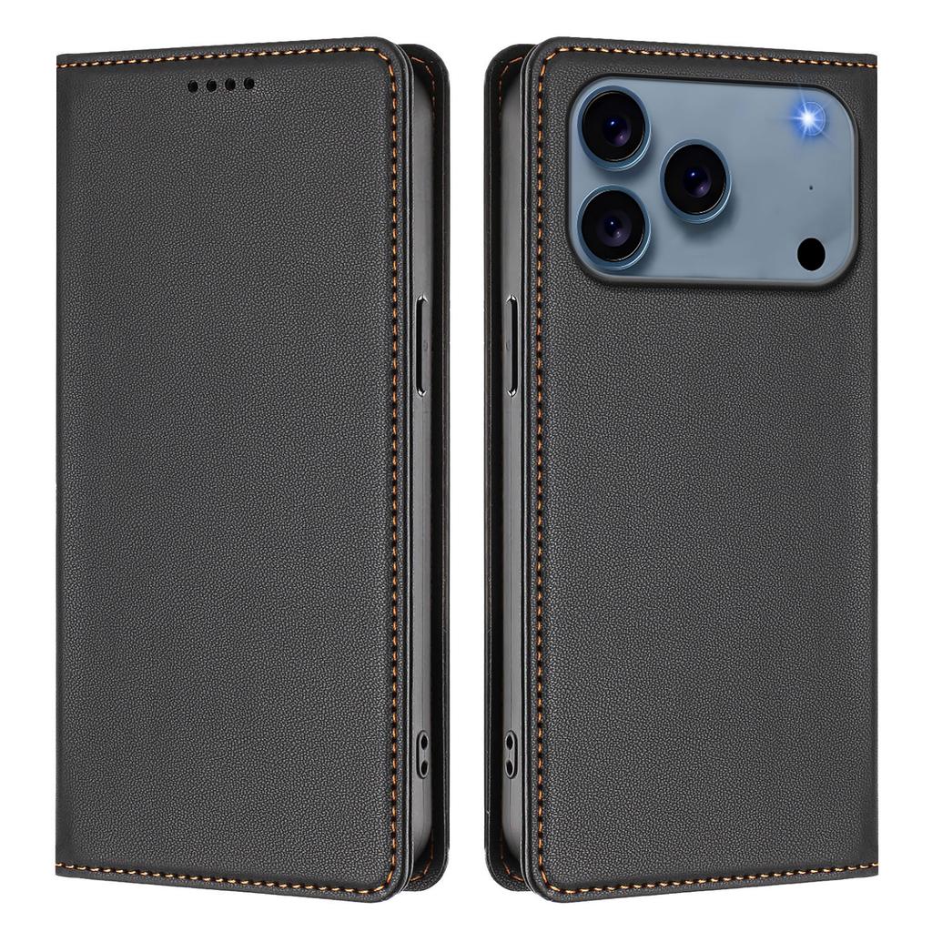 For iPhone 17 Pro Max Leather Wallet Case Magnetic Closure RFID Blocking Phone Cover