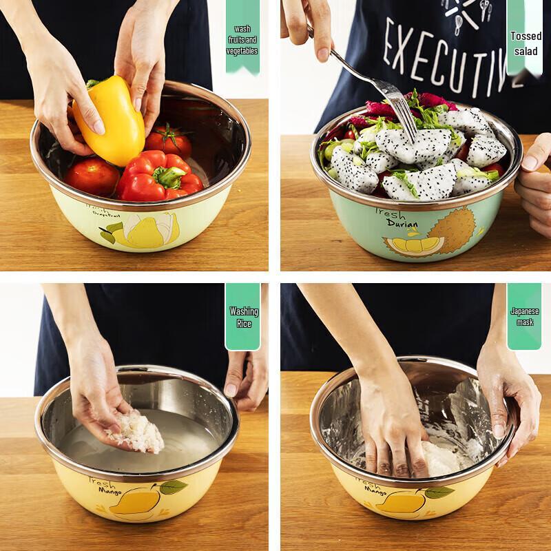 Meichu Stainless Steel Cartoon Condiment Bowl Set