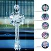 AAGWW Car Interior Crystal Creative Rearview Mirror Pendant White 1 Decoration, Decoration, Gift, Pendant, (Transparent Design, Piece)