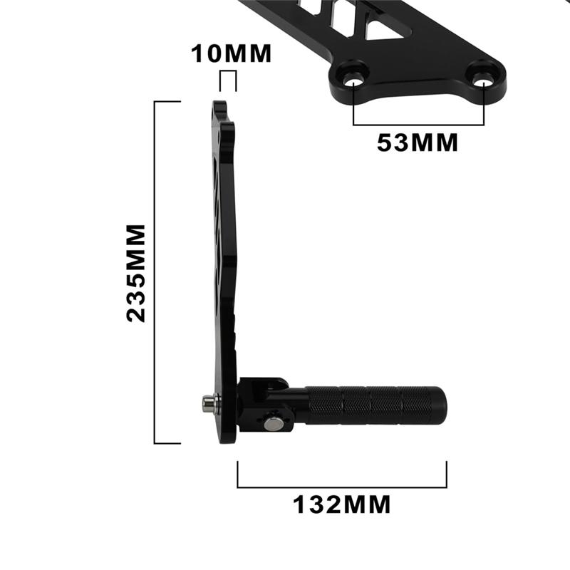 A58X-Rear Foot Pegs Pedal Bracket For Talaria MX3 MX4 MX5 Electric Dirt Bike Anti-Skid Foldable Foot Rests Pedal