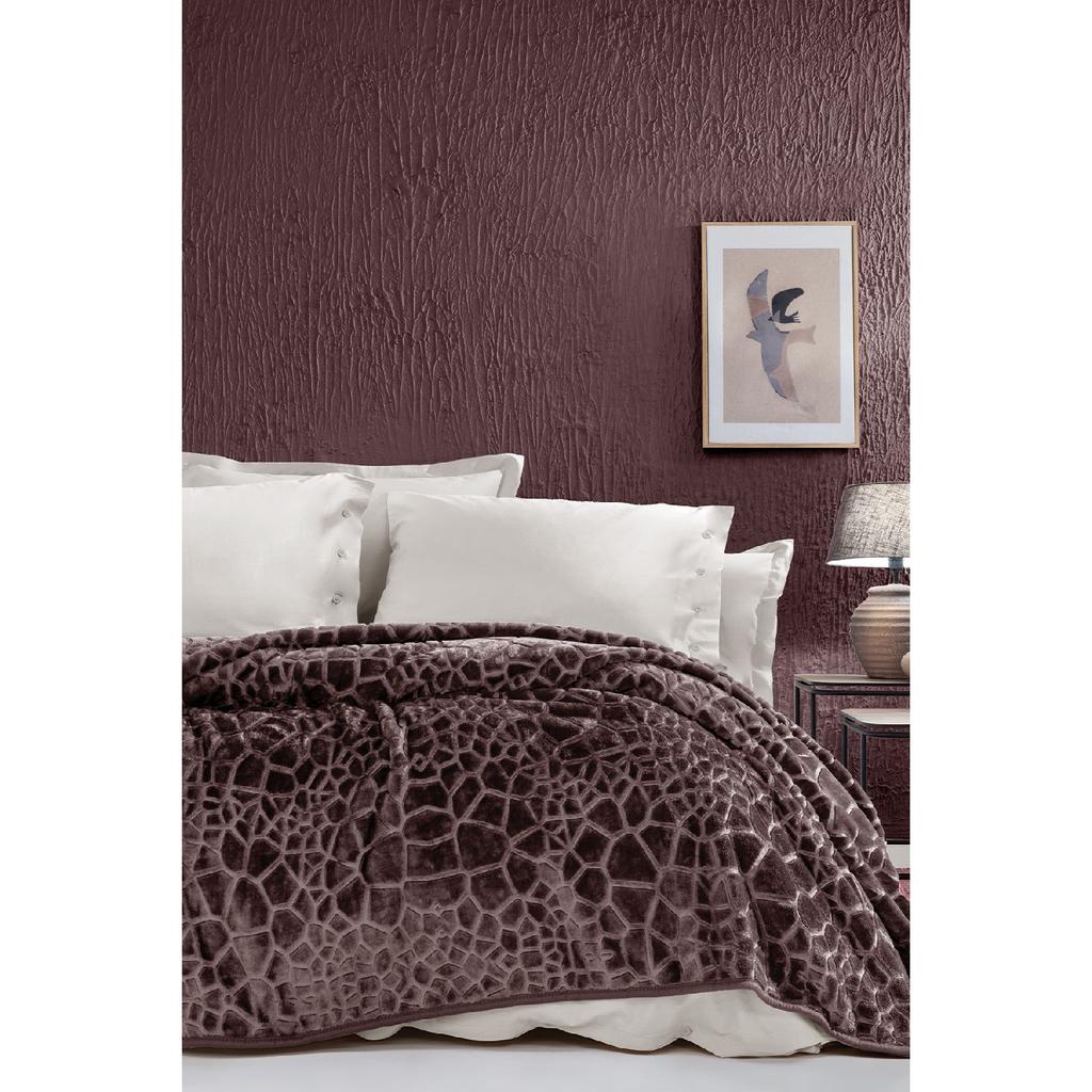 Meave Double Emboss Decke – Grau