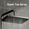 Enhanced Water Pressure Function Shower Set Copper Body Thermostatic 4-in-1 Showerhead Bathroom Shower Head Set