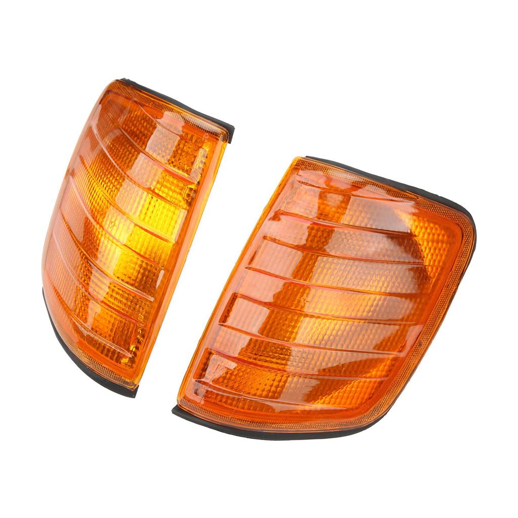 2pcs Amber Corner Parking Light Housing 183290012B Replacement for MercedesBenz Eclass W124 19851995