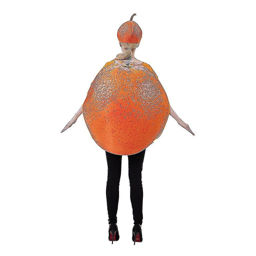 Funny Halloween Orange Fruit Slice Costume For Adults