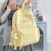 Japanese Ins High School Student Schoolbag Female, Junior High School Student College Backpack Solid Color College Student Simple Versatile Backpack