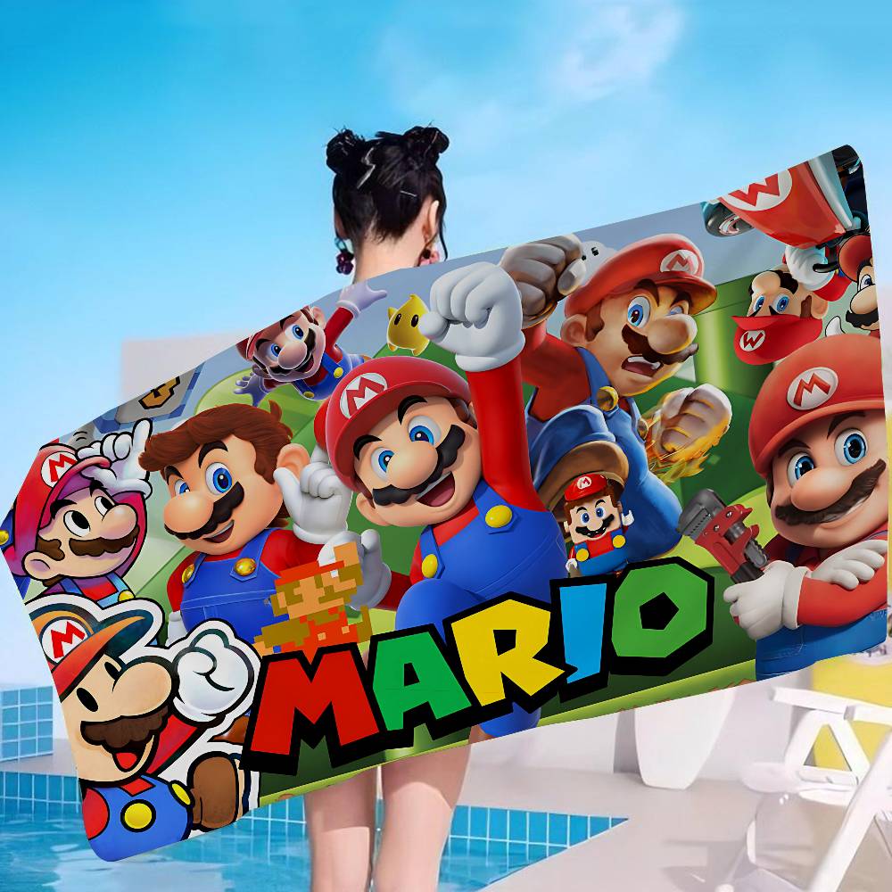 Super Game M-Marios Microfiber Beach Towel Absorbent Quick dry Soft Yoga Swimming Resort Mountain Climbing Towel
