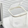 Desk Garbage Can Dustproof Skin Care Display Cases Clear Container Space-Saving Box For Kitchen Dorm Bathroom Bedroom Makeup