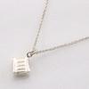 TIFFANY&Co. Atlas cube Necklace Silver925 8g Women Used