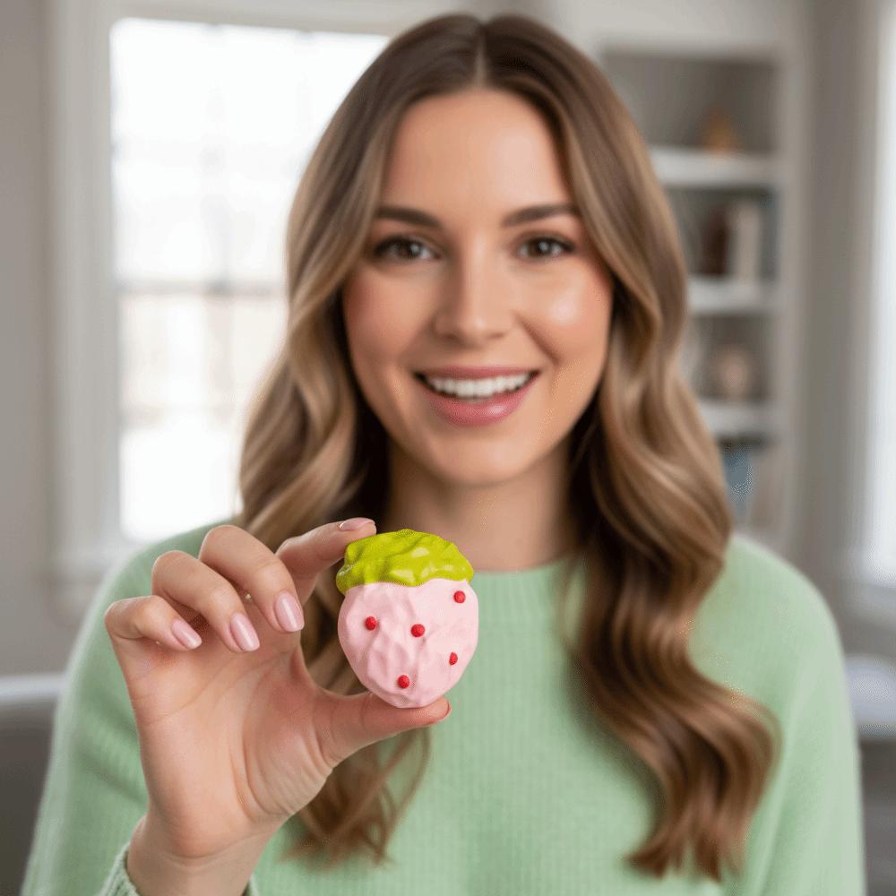 Slow Rising Strawberry Squeeze Toy Slow Rebound Sensory Squeeze Toy  For Adults