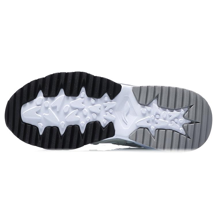 Li Ning Exceed Pole Slip Resistant Abrasion Resistant Low top Running Shoes Women's White Gray AGLQ126-3