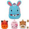 Cute Plush Toddler Kid Backpack With Cartoon Animal Pattern Comfortable For Boys And Girls!