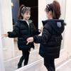 Girls' Winter Cotton-Down Outerwear - Warm, Thickened, Windproof Hooded Jacket | High-Quality Kids' Clothing