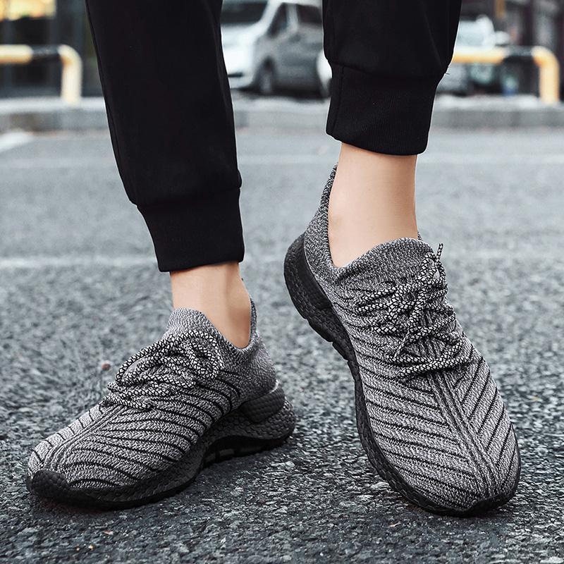 Höst Högkvalitativa Herr Sportskor Tjocka Sulor Utomhussneakers Vandring Snörning Herr Löparskor Casual Sportskor För Män