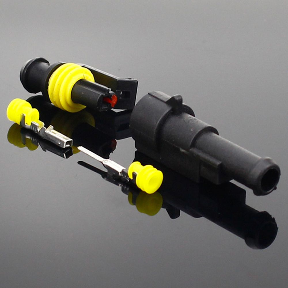 

5 шт./компл. Way AMP автомобильные аксессуары автомобильный кабель соединитель провода штекер водонепроницаемый электрический проводной соединитель 1 pins