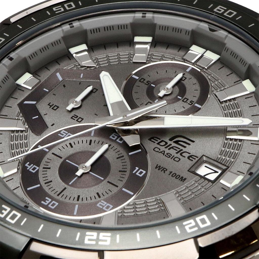 Casio EDIFICE International Watch, Chronograph, Gray, EFR-539DE-8AV