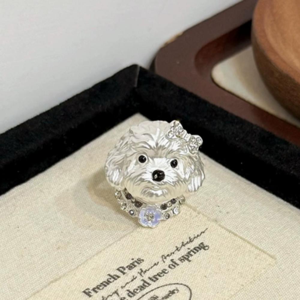 Open Band Open Ring Adjustable Fit Index Finger Ring Elegant Cat Open Ring Gift for Cat Lovers