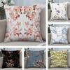 Classic AAllsaints Floral Cushion Cover Soft Plush Fabric DoubleSided Printed Sofa Cushion Cover for All Seasons Home Decor