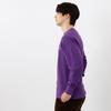 Champion Long Sleeve Crew Neck Sweatshirt with Fleece and Script Deep Men's Logo, Purple, C8-W041Z