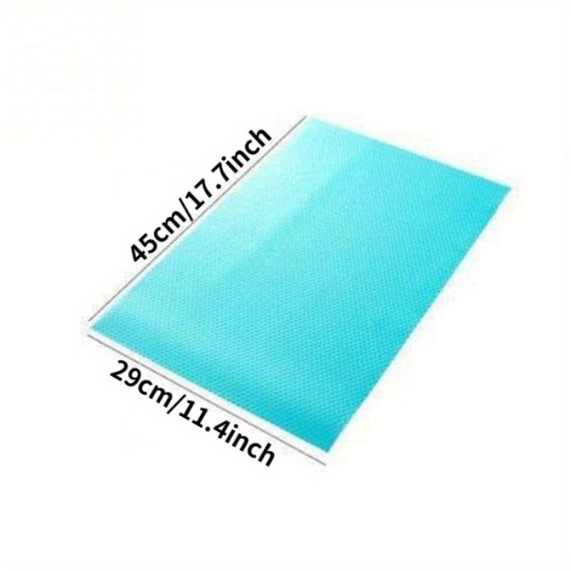 4PCS Refrigerator Pad Antibacterial Antifouling Mildew Moisture Absorption Pad Refrigerator Mat Pad