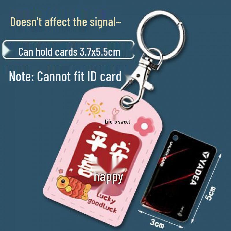 Mini Community Card Case Keychain - ICID Access Protective Sleeve & Bus/Elevator Holder