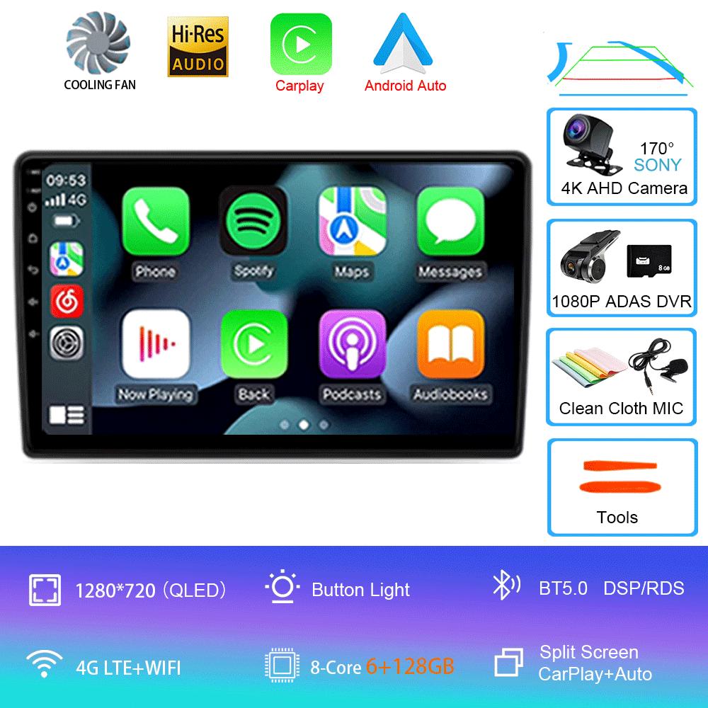 For Toyota Corolla Auris 2013 -2016 Android 14 Car Radio 4G GPS Navigation Carplay Audio Stereo Multimedia Auto DVD 2Din 2 Din
