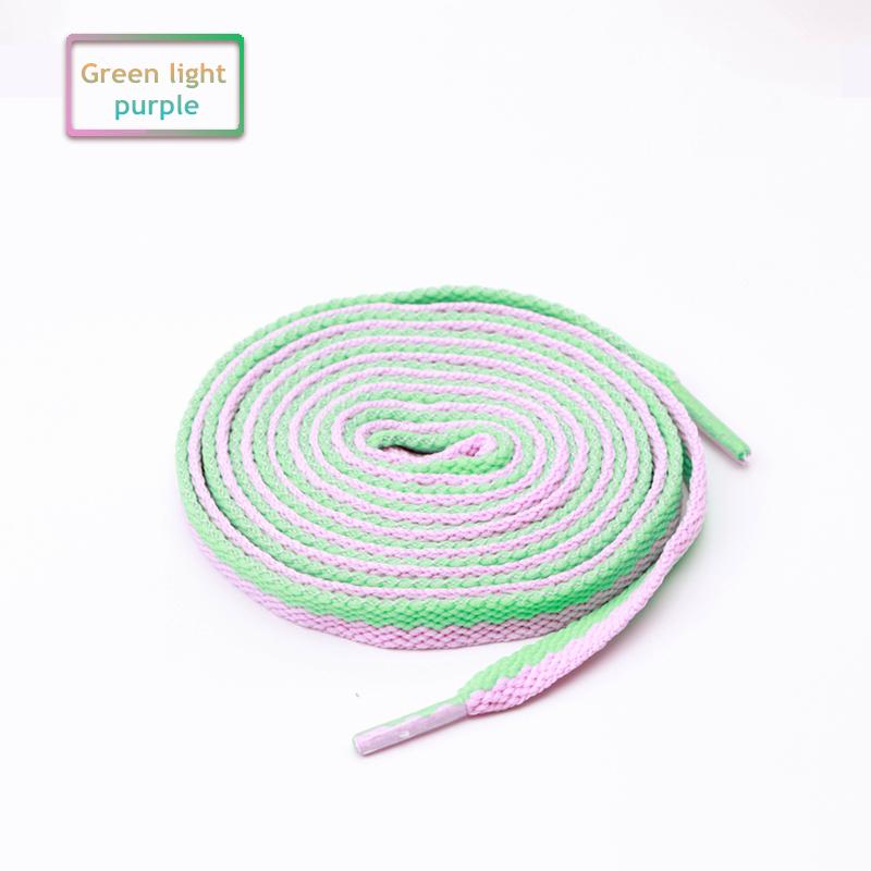 1Pair Sneakers for Shoelaces Original AF1AJ Colorblock Classic Shoe lace Flat Cotton Polyester Shoelace Fashion Sport Shoestring