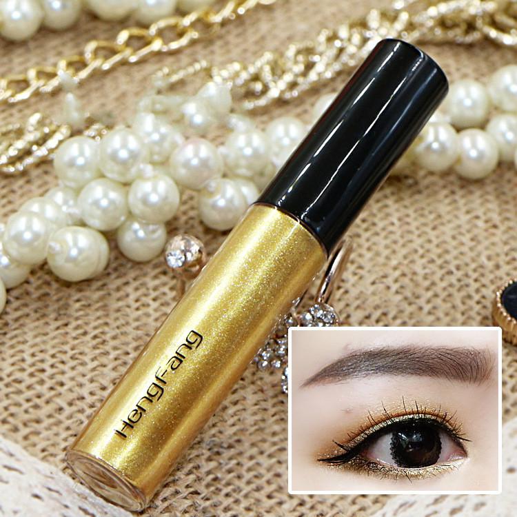 Glitter Eyeliner Fluid Pearlescent Eye Head Lift Tears Eye Makeup Color Eyeliner Fluid Lie Silkworm