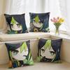 Tighnari Cute Genshin Impact Cushion Cover Square Short Plush Pillow Case Living Room Sofa Home Decor Funda X