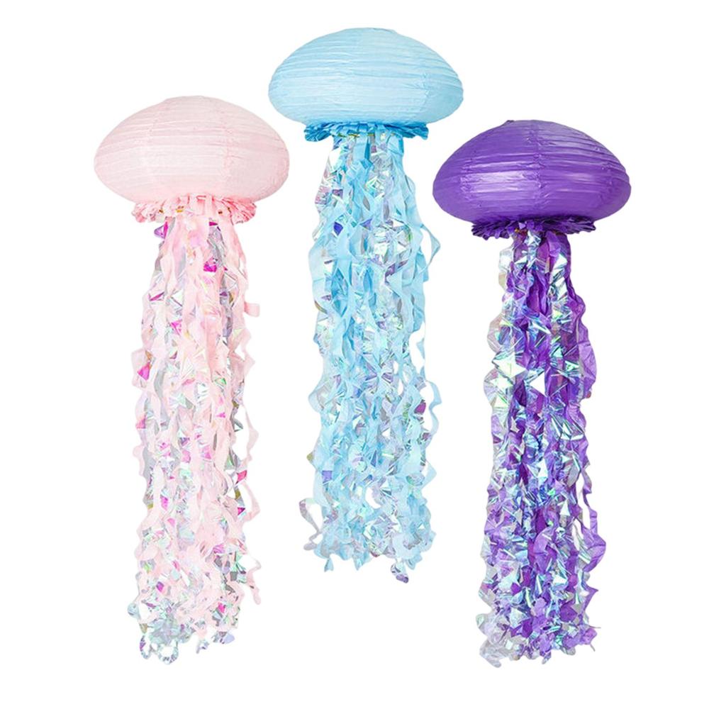 Creative Jellyfish Paper Lantern Decor Under The Sea Party Bright and Beautiful for Home Wedding Birthday Party Girls Children