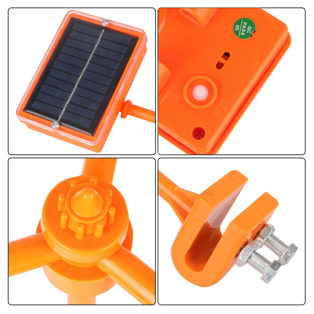 Solar Reflective 360° Bird Repeller Wind Power Voice Bird Repellent Scarer for Outdoor Garden Farm