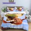 Biancheria da letto con motivo Pippi Calzelunghe, Set piumone Copripiumone Federa Regalo di Compleanno per la Casa (1 * copripiumino + 2 * federa, senza nucleo)