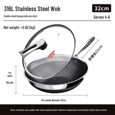 Kambach 316 Stainless Steel Wok Set