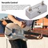 MOSKYAUDIO Dual Footswitch Amp Channel Footswitch Locking Function Aluminum Alloy 6.35mm Stereo