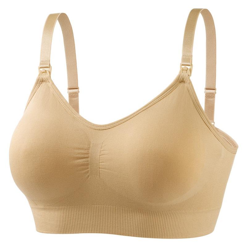 Women Seamless Front Buckle Wireless Nursing Bra For Pregnant Maternity Breastfeeding