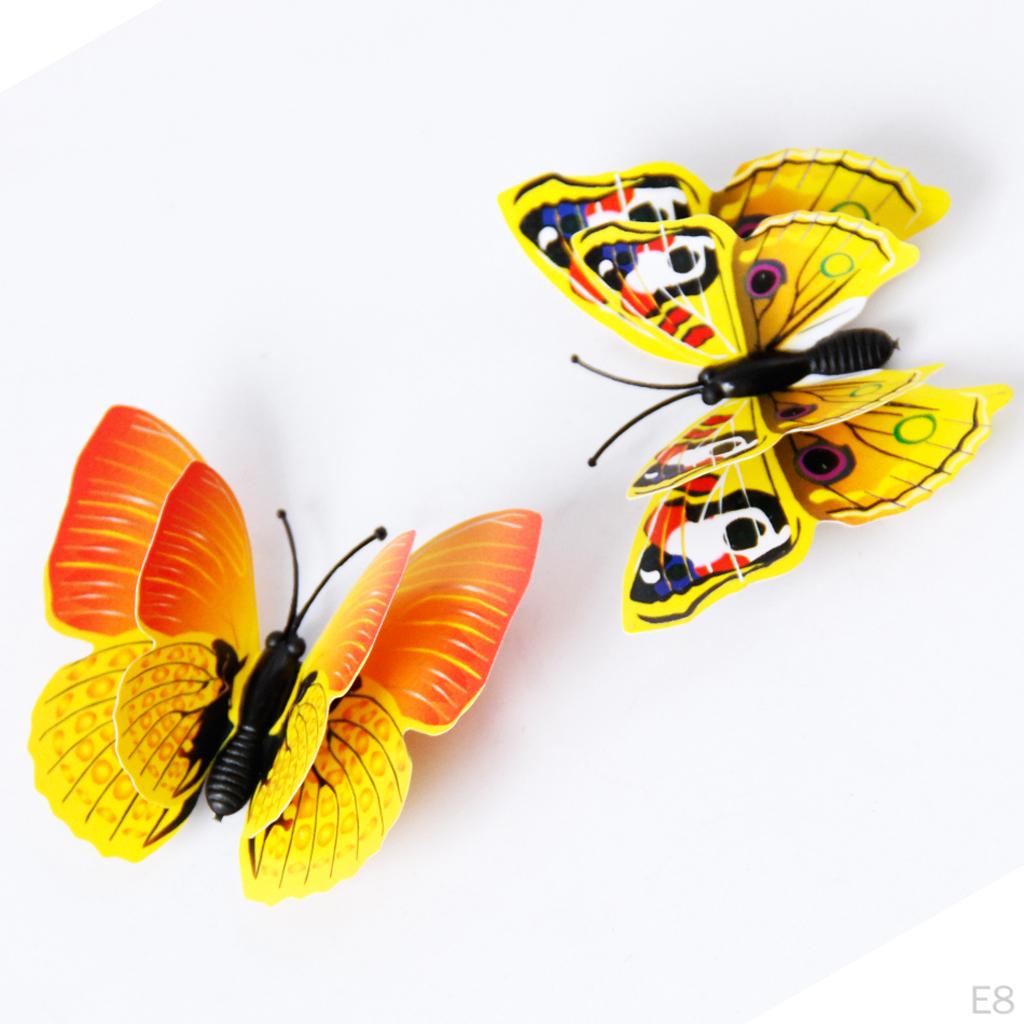 3D DIY Wall Sticker Butterfly Decals Decor Decoration