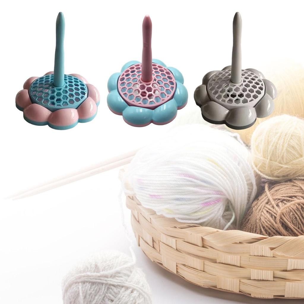 Crochet Yarn Holder DIY Effortless Embroidery Rotating Accessory Portable Craft