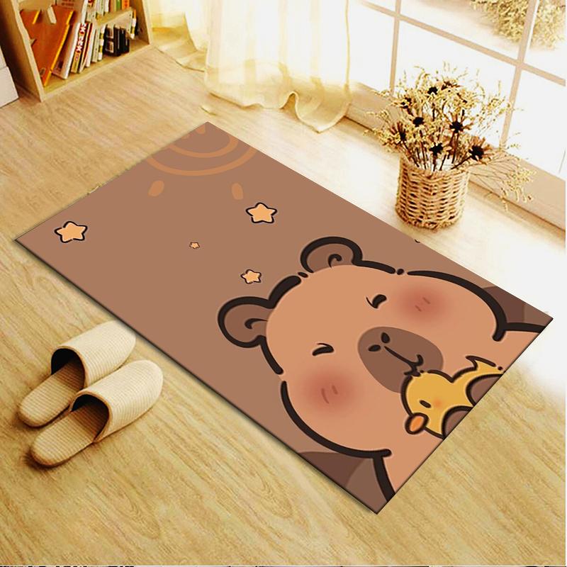2026 NEW Capybara Carpet Rug for Living Room Bedroom Home Sofa Decoration,Kids Play Non-slip Floor Mat