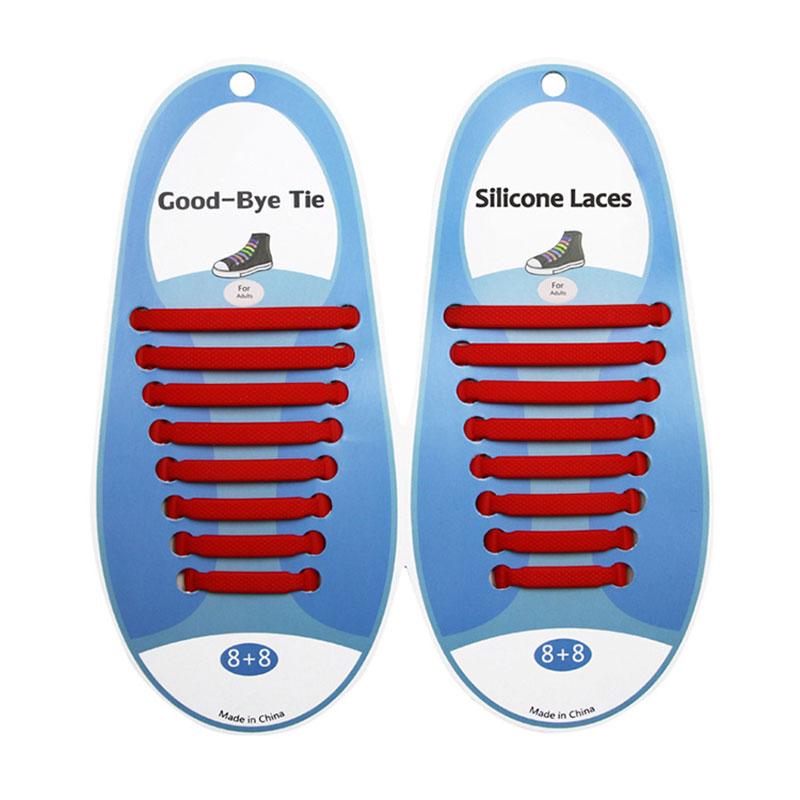 Silicone World Silicone Elastic Shoelaces Unisex Athletic No Tie Shoe Lace All Sneakers Fit Quick Shoe Lace For Adults Kids