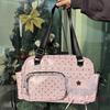 Polka Dot Ita Bag With Lace Bow Decor Women Transparent Pocket Shoulder & Handheld Dual-use Bag Lolita Style Daily Commute Bag