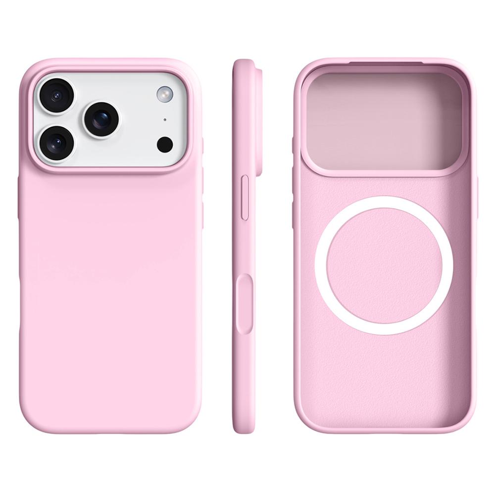 For iPhone 17 Pro Case Compatible with MagSafe Ultra Thin Liquid Silicone + PC Phone Cover