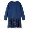 Robe pour enfants à manches longues bleu marine 92/104/116/128/140