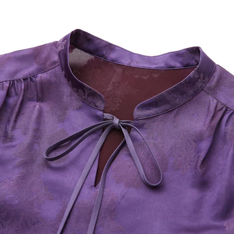 Kemon Boca Seidenjacquard Langarmbluse
