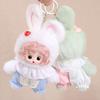 Plush Keychain Pendant Vinyl Face Doll Shape Compact Size Portable Key Chain Bag Decor Key Holder Backpack Ornament