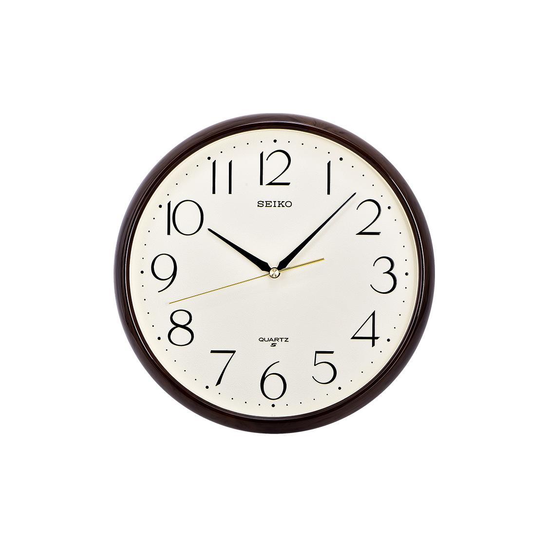SEIKO Quartz Movement Polyester Plastic Shell Wall Clock Unisex White QXA695B QXA695B Diameter 28CM