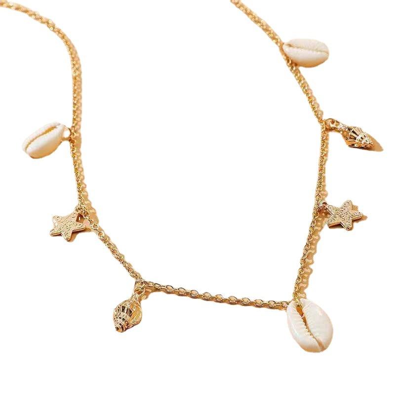 European and American Waist Chain Women Summer Beach Shell Conch Star Decoration Sexy Casual Women Waist Chain Body Chain