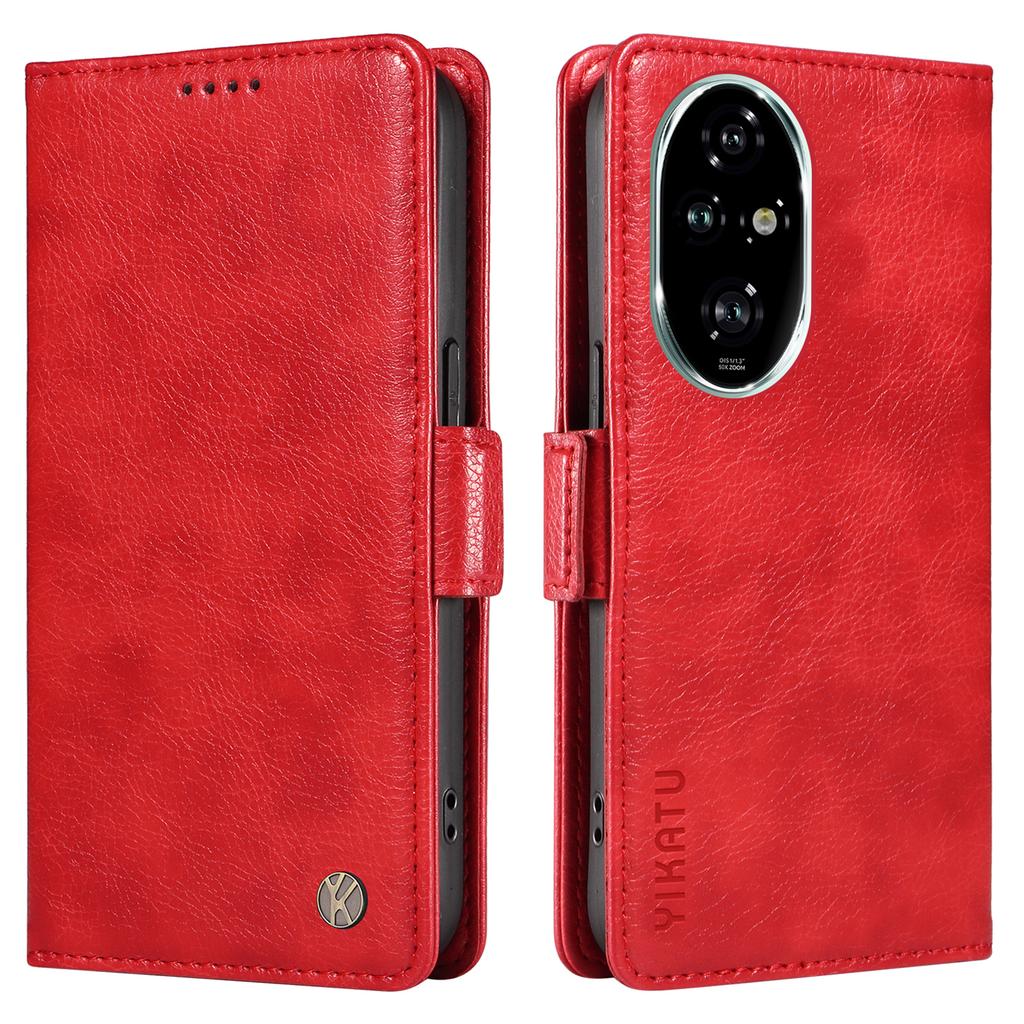 YIKATU YK-007 For Honor 200 Pro 5G PU Leather Stand Phone Case Wallet Anti-Scratch Phone Cover