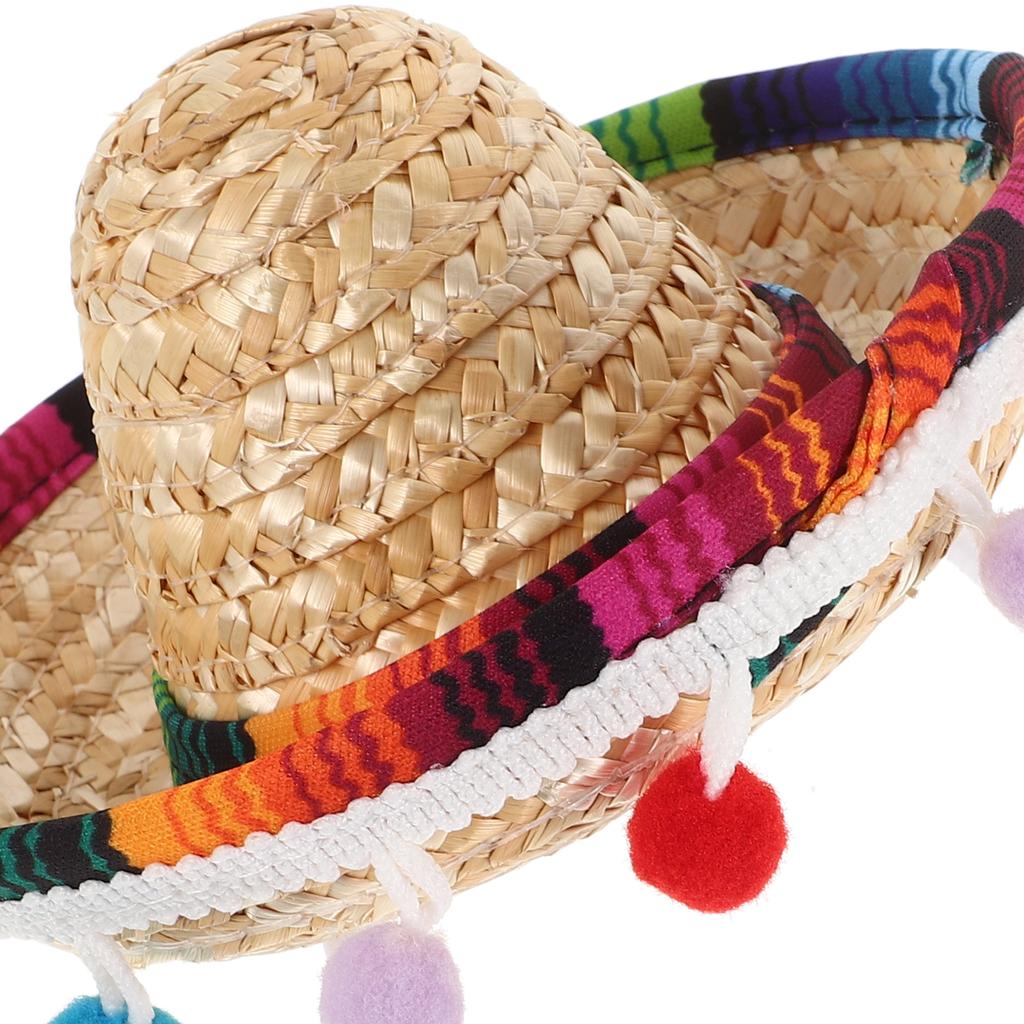 Mini mexický klobouk Dětské malé klobouky Ozdoby na narozeninovou oslavu Letní plážové sombrero Kovbojský pirátský festivalové klobouky Párty potřeby
