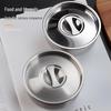 304 Stainless Steel Steamed Egg Bowl with Lid for Babies - Steamer, Stew Pot, and Soup Use